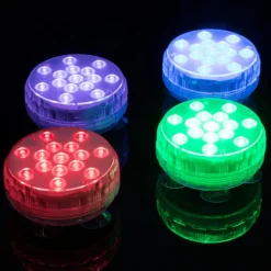 Vattentäta RGB LED-lampor för pool 4-pack med fjärrkontroll