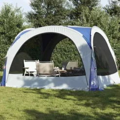 Vattentätt partytält för utomhusbruk - Enkel installation & myggskydd | Färg: Blå | Storlek: Standard