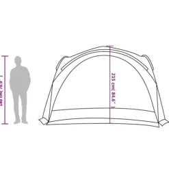 Vattentätt partytält för utomhusbruk - Enkel installation & myggskydd | Färg: Blå | Storlek: Standard