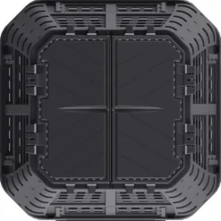 Väderbeständig kompostlåda 1000 L - Effektiv kompostering | Färg: Svart | Storlek: 93,3x93,3x146 cm