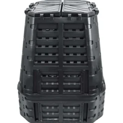 Väderbeständig kompostlåda 740 L - Snabbare kompostering | Färg: Svart | Storlek: 93,3x93,3x113 cm