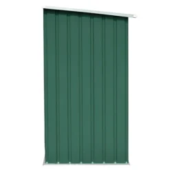 Vedskjul galvaniserat stål 163x83x154 cm grön