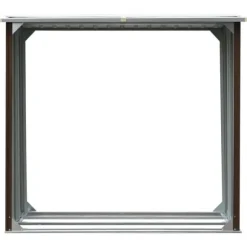 Vedskjul i galvaniserat stål - Stabil och väderbeständig vedförvaring | Färg: Brun | Storlek: 172x91x154 cm