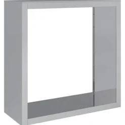 Vedställ i galvaniserat stål för vedförvaring | Storlek: 100x40x100 cm