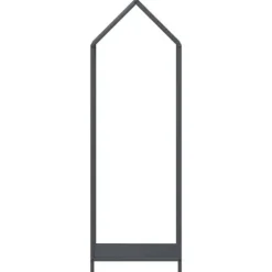 Vedställ i kallvalsat stål - Elegant vedförvaring | Färg: Antracit | Storlek: 40x25x120 cm