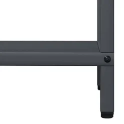 Vedställ i kallvalsat stål - Elegant vedförvaring | Färg: Antracit | Storlek: 40x25x120 cm