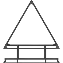 Vedställ i kallvalsat stål – Robusta vedförvaringslösning | Storlek: 80x25x90 cm | Färg: Svart