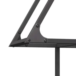 Vedställ i kallvalsat stål – Robusta vedförvaringslösning | Storlek: 80x25x90 cm | Färg: Svart