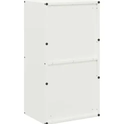 Vedställ i kallvalsat stål - Robusta och stiliga lösningar för vedförvaring | Storlek: 40x30x75 cm | Färg: Vit