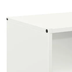 Vedställ i kallvalsat stål - Robusta och stiliga lösningar för vedförvaring | Storlek: 40x30x75 cm | Färg: Vit