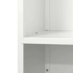 Vedställ i kallvalsat stål - Robusta och stiliga lösningar för vedförvaring | Storlek: 40x30x75 cm | Färg: Vit