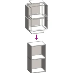 Vedställ i kallvalsat stål - Robusta och stiliga lösningar för vedförvaring | Storlek: 40x30x75 cm | Färg: Vit