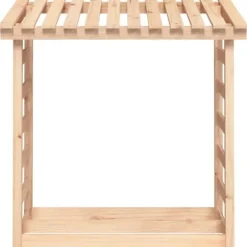 Vedställ i massiv furu - För effektiv vedförvaring | Storlek: 108x64,5x110 cm