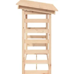 Vedställ i massiv furu - För effektiv vedförvaring | Storlek: 108x64,5x110 cm