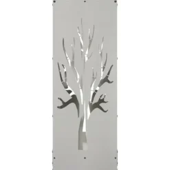 Vedställ i rostfritt stål - Hålla veden torr och organiserad | Storlek: 40x30x80 cm