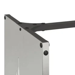 Vedställ i rostfritt stål - Hålla veden torr och organiserad | Storlek: 40x30x80 cm