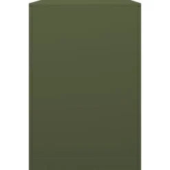 Vedställ i stål för vedförvaring - Slitstarkt och väderbeständigt | Färg: Grön | Storlek: 100x40x60 cm