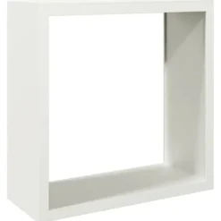 Vedställ i stål för vedförvaring - Hållbart och väderbeständigt | Storlek: 100x40x100 cm | Färg: Vit