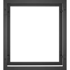 Vedställ matt svart 50x28x56 cm stål