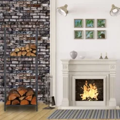 Vedställ, 2-nivåer, 100x40x30 cm, Antracit