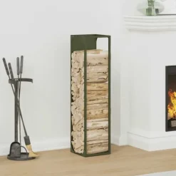 Vedställ olivgrön 25x25x100 cm kallvalsat stål