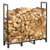 Vedställ, Stål, 116x121x30,5 cm, Svart