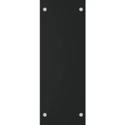 Vedställ svart 40x35x100 cm härdat glas