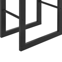 Vedställ Täby vedförvaring 60x25x150 cm stål [en.casa]