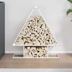 Vedställ vit 80x25x90 cm kallvalsat stål