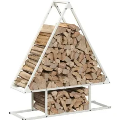 Vedställ vit 80x25x90 cm kallvalsat stål