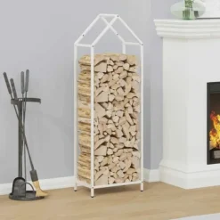 Vedställ vit 40x25x120 cm kallvalsat stål