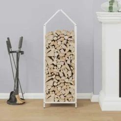 Vedställ vit 40x25x120 cm kallvalsat stål