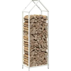 Vedställ vit 40x25x120 cm kallvalsat stål