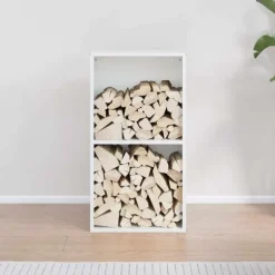 Vedställ vit 40x30x75 cm kallvalsat stål