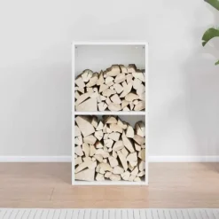 Vedställ vit 40x30x75 cm kallvalsat stål