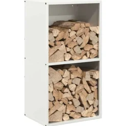 Vedställ vit 40x30x75 cm kallvalsat stål