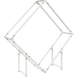 Vedställ vit 100x25x100 cm kallvalsat stål