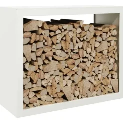 Vedställ vit 100x40x80 cm stål