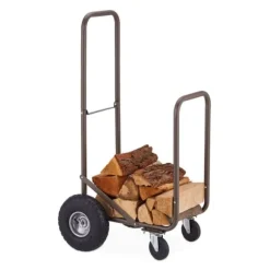 Vedvagn, 108x52x56 cm, Brun