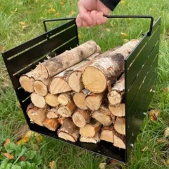 Ventura Funky Vedkorg svart 30cm