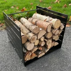 Ventura Funky Vedkorg svart 30cm