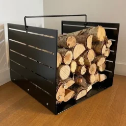 Ventura Funky Vedkorg svart 30cm