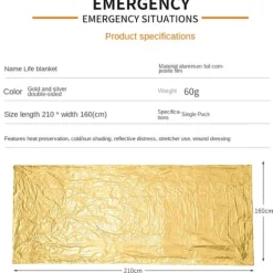 Överlevnads Filt / Nödläges Filt Värmebevarande
