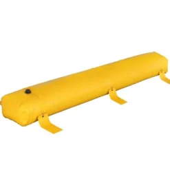 Översvämningsbarriär 12 ft lång x 12 in hög, sandsäckar, vattenavledande PVC-rör för hem, dörrar och garage.