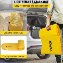Översvämningsbarriär, 732x50,8x30,5 cm, Gul, PVC