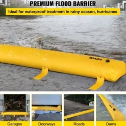 Översvämningsbarriär, 732x50,8x30,5 cm, Gul, PVC