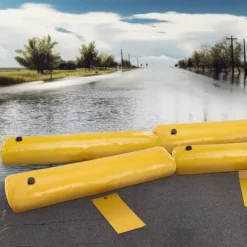 Översvämningsbarriärer, sandsäckar, alternativ 4-pack, vattenbarriärer för hemmet, dörröppning, uppfart (4FTx6in)
