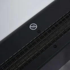 Väggkamin 1000/2000 W med LED-flammeffekt i 7 färger, fjärrkontroll, svart