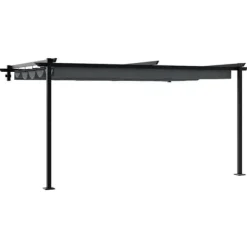 Väggmonterad Gazebo Antracit Stål