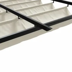 Väggmonterad Gazebo för Utomhusbruk - Utdragbart Solskydd | Färg: Kräm | Storlek: 3x4 m